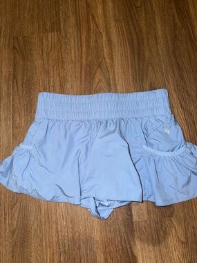 Free People Movement Get Your Flirt On Shorts in Blue Size Small